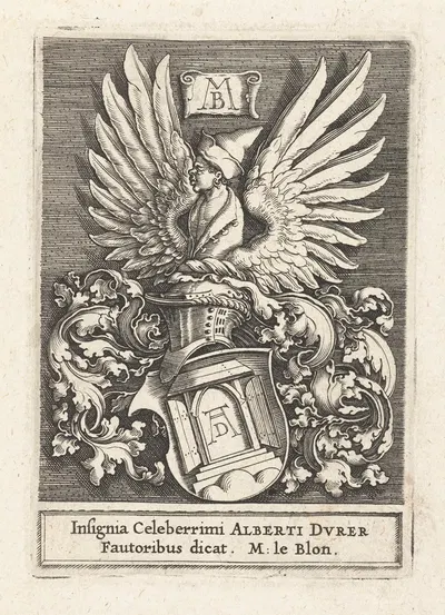 Герб Альбрехта Дюрера by Михиэль Ле Блон, 1611-1625 — digital art print download