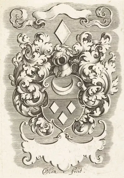 Щит с гербом жены Жана Рюланта by Михиэль Ле Блон, 1611-1625 — digital art print download
