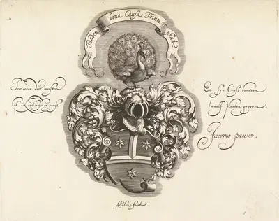 Щит с гербом Якомо Пау by Михиэль Ле Блон, 1615 — digital art print download
