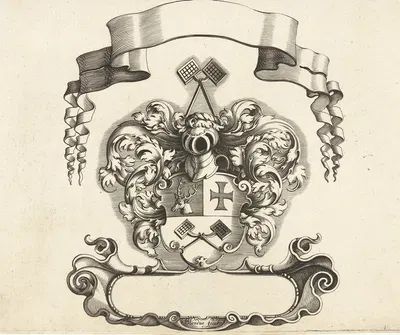 Щит с гербом Иеронимуса Йорисса Вепфелиера by Михиэль Ле Блон, 1615 — digital art print download