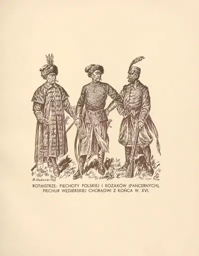 Ротмистры; пехоты польской и казаков (панцерных) by Мечислав Казимеж Водницкий, 1935 — digital art print download