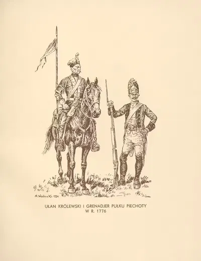 Королевский улан и гренадер 1776 года by Мечислав Казимеж Водницкий, 1935 — digital art print download
