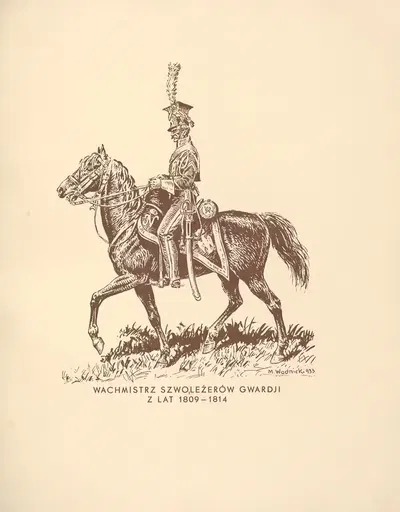 Вахмистр гвардейских шволежеров 1809—1814 by Мечислав Казимеж Водницкий, 1935 — digital art print download