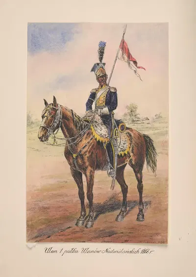 Улан 1-го полка Уланов Надвислянских 1812 г. by Мечислав Казимеж Водницкий, 1939 — digital art print download