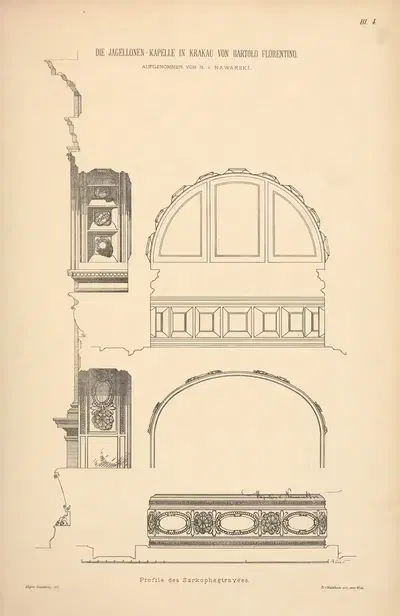 Профиль саркофагов by Н. фон Наварский, 1878 — digital art print download