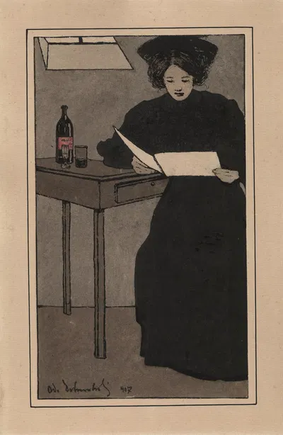 Известная львовская литератка by Одо Добровольск, 1907 — digital art print download