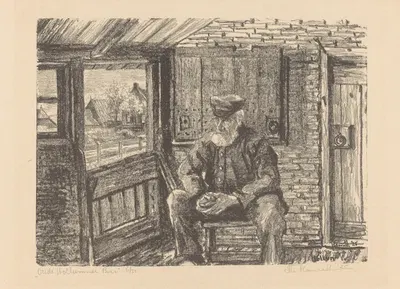 Oude Hollumer boer by Otto Hanrath, 1925 — digital art print download