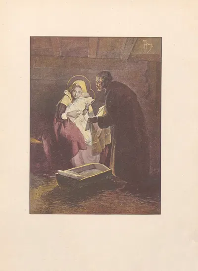 Божье Рождество; согласно колядкам и пасторальным песням Пл.09 by Пётр Стахевич, 1899 — digital art print download