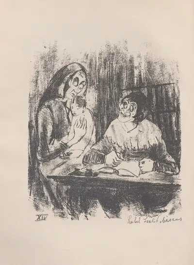 Menshelakh un stsenes Pl.15 by Rahel Szalit-Marcus, 1922 — digital art print download