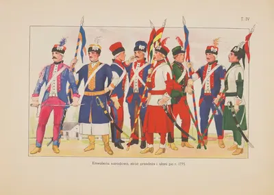 Национальная кавалерия, передовая и улане после 1775 года by Станислав Хайковский, 1939 — digital art print download