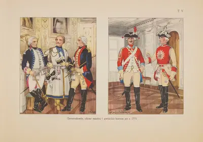 Генералы, офицеры шлябы и гвардия конная после р. 1775 by Станислав Хайковский, 1939 — digital art print download