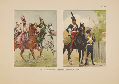 Тадеуш Костюшко, кавалерия и пехота в 1794 году by Станислав Хайковский, 1939 — digital art print download