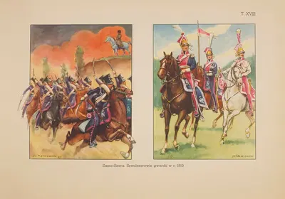 Само-Сьерра. Шволежеры гвардии в 1810 году by Станислав Хайковский, 1939 — digital art print download