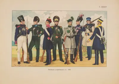 Пехота восстания 1831 года by Станислав Хайковский, 1939 — digital art print download