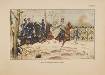 Генерал Хлопицкий под Гроховом by Станислав Хайковский, 1939 — digital art print download