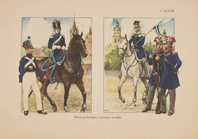 Краковская милиция и львовская гвардия by Станислав Хайковский, 1939 — digital art print download