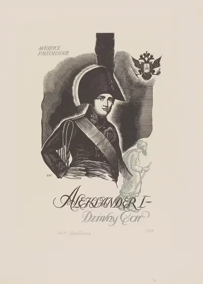 Okładka książki Aleksander I, dziwny car Maurice'a Paléologue'a by Stanisław Ostoja-Chrostowski, 1938 — digital art print…