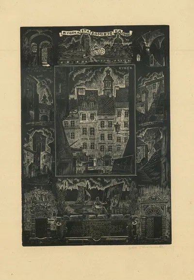 Рыцарская гравюра 1931 by Тадеуш Чешлевский, 1931 — digital art print download