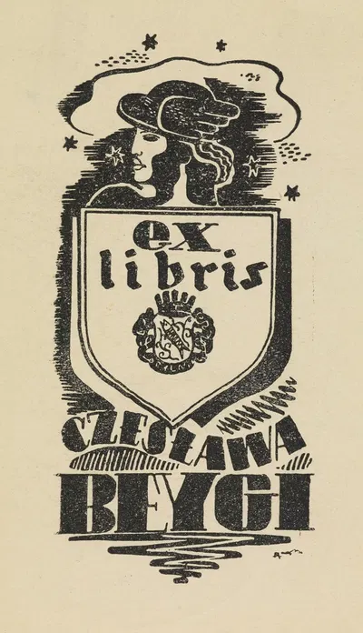 Ex libris Czesława Beygi by Witold Gawęcki, 1943 — digital art print download