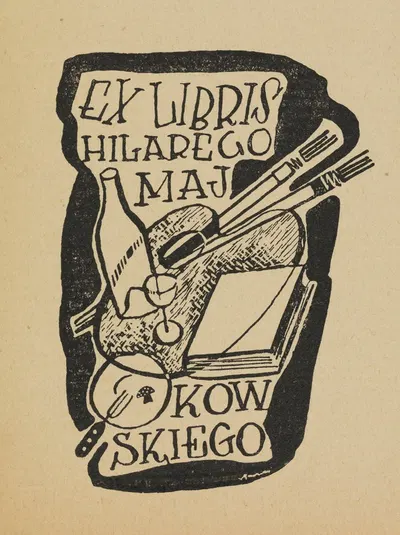 Экслибрис Хиларего Майковского by Витольд Гавецкий, 1942 — digital art print download