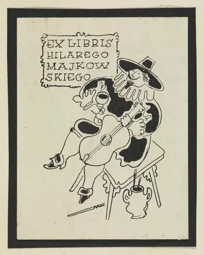 Экслибрис Хилария Майковского by Витольд Гавецкий, 1942 — digital art print download