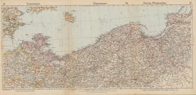 Vorpommern, Ostpommern, Danzig-Westpreußen by Wolfgang Preuss, 1940 — digital art print download