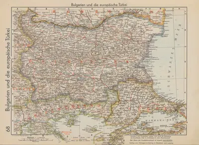 Bulgarien und die Europäische Türkei by Wolfgang Preuss, 1940 — digital art print download