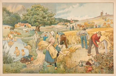 Лето by Клейтон Симингтон, 1904 — digital art print download