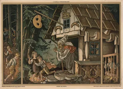 Hänsel und Gretel by Franz Wacik, 1935 — digital art print download