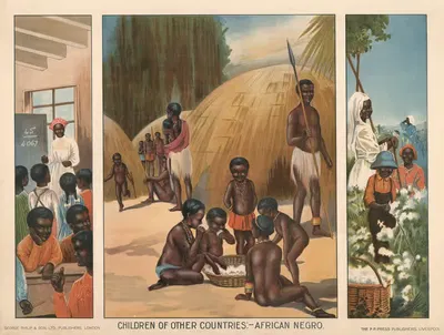 African Negro by George Philip & Son, 1920 — digital art print download