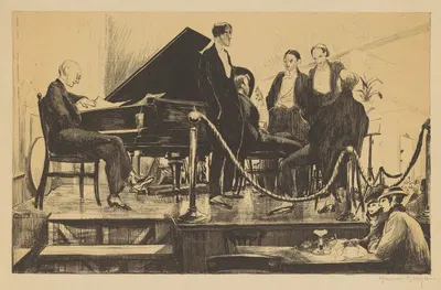 Resting musicians by Harrie Kuyten — digital art print download