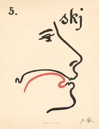 Фонетические пластины Якобины Рей Пл.05 by Якобина Рей, 1924 — digital art print download