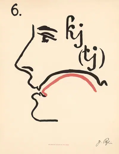 Фонетические пластины Якобины Рая Пл.06 by Якобина Рей, 1924 — digital art print download