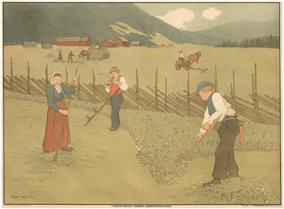 Лето by Лисбет Берг, 1902 — digital art print download