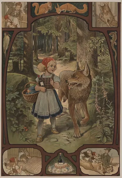 Красная Шапочка by Поль Хей, 1910 — digital art print download