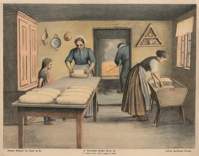 Brødet bages by Poul Steffensen, 1910 — digital art print download