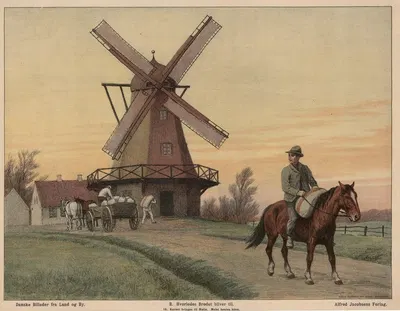 Kornmølle by Poul Steffensen, 1910 — digital art print download