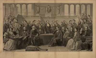 Авторы Соединенных Штатов by Александр Хей Ритчи, 1866 — digital art print download