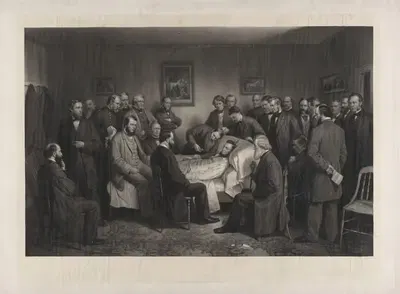 Death of Lincoln by Alexander Hay Ritchie, 1875 — digital art print download