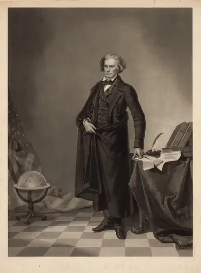 Джон Кэдвелл Калхун by Александр Хей Ритчи, 1852 — digital art print download