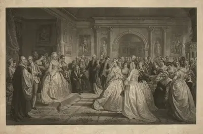Прием леди Вашингтон by Александр Хей Ритчи, 1861 — digital art print download