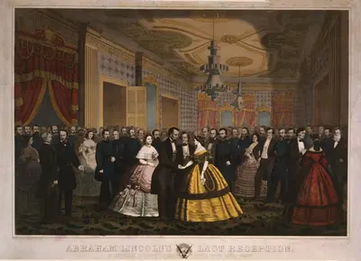 Последний прием Авраама Линкольна by Антон Хогенштейн, 1865 — digital art print download