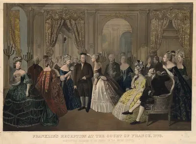 Прием Франклина при дворе Франции, 1778. С уважением посвящено народу Соединенных Штатов by Антон Хогенштейн — digital art…