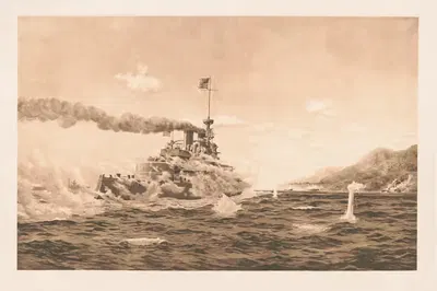 Орегон в Сантиго by Артур Рэдклифф Дагмор, 1899 — digital art print download