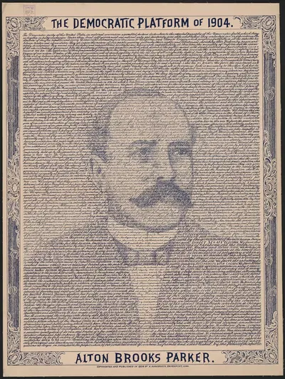 Democratic platform of 1904, Alton Brooks Parker by August Hageboeck, 1904 — digital art print download