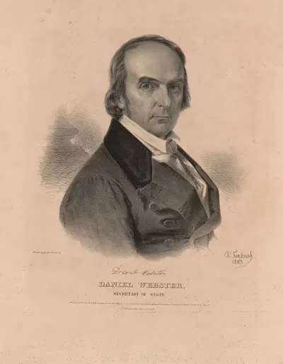 Daniel Webster, Secretary of State by Charles Fenderich, 1843 — digital art print download