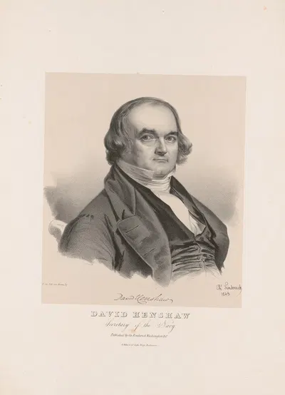 David Henshaw, Secretary of the Navy by Charles Fenderich, 1843 — digital art print download