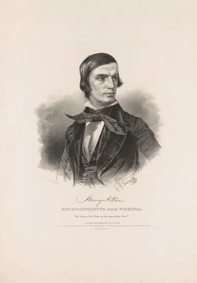 Henry A. Wise, representative from Virginia by Charles Fenderich, 1840 — digital art print download