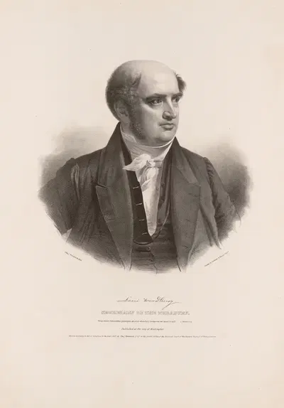 Levi Woodbury, Secretary of the Treasury by Charles Fenderich, 1837 — digital art print download