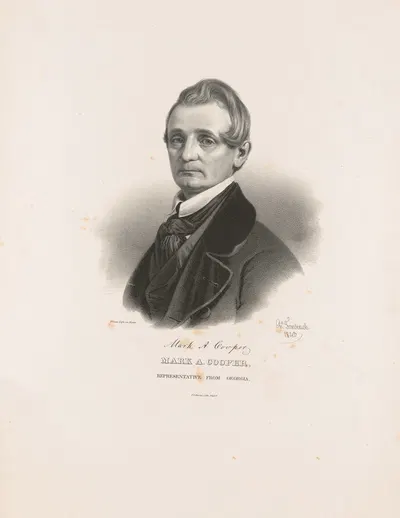 Mark A. Cooper, representative from Georgia by Charles Fenderich, 1843 — digital art print download